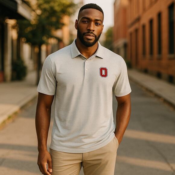 The OHIO STATE University Scarlet & Gray Polo Football Basketball Baseball Golf - Picture 12 of 12